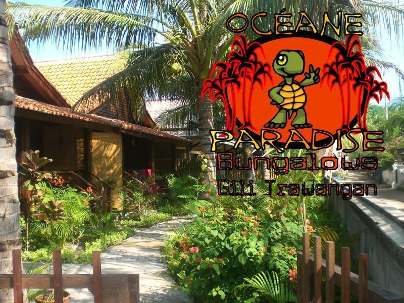 Oceane Paradise Bungalow Gili Trawangan Esterno foto